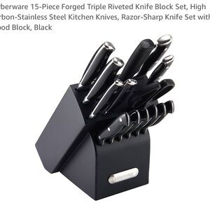 Farberware Black Knife Block Set